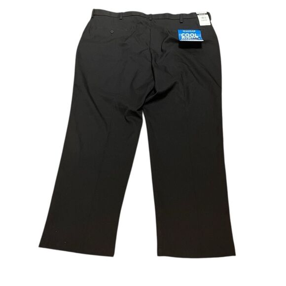 Haggar Black Classic Fit Cool Right Dress Pants, Size 44W X 32L, NWT - Picture 2 of 14